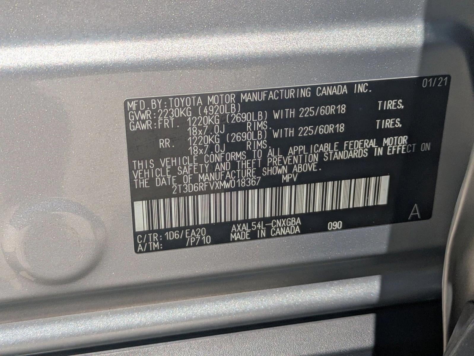 2021 Toyota RAV4 Hybrid Limited AWD (Natl)