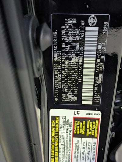 2023 Toyota Camry LE Auto (SE)