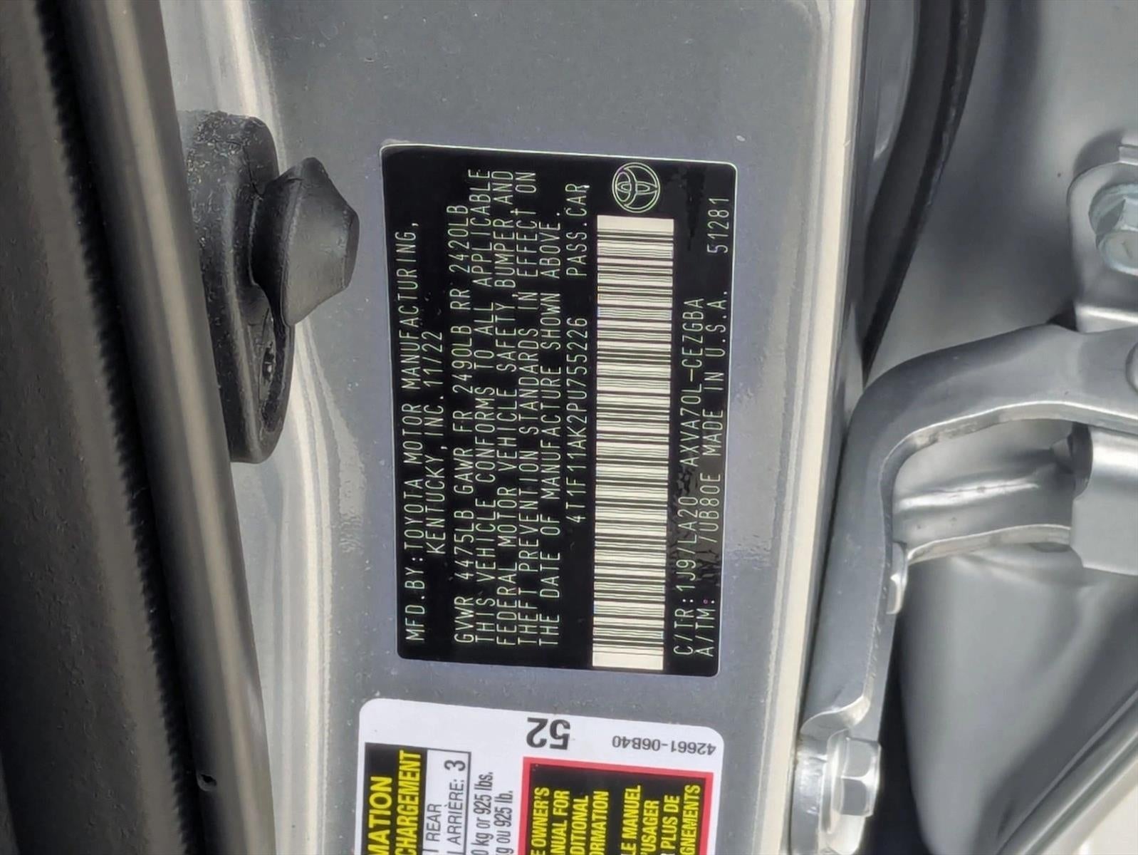 2023 Toyota Camry XLE Auto (SE)