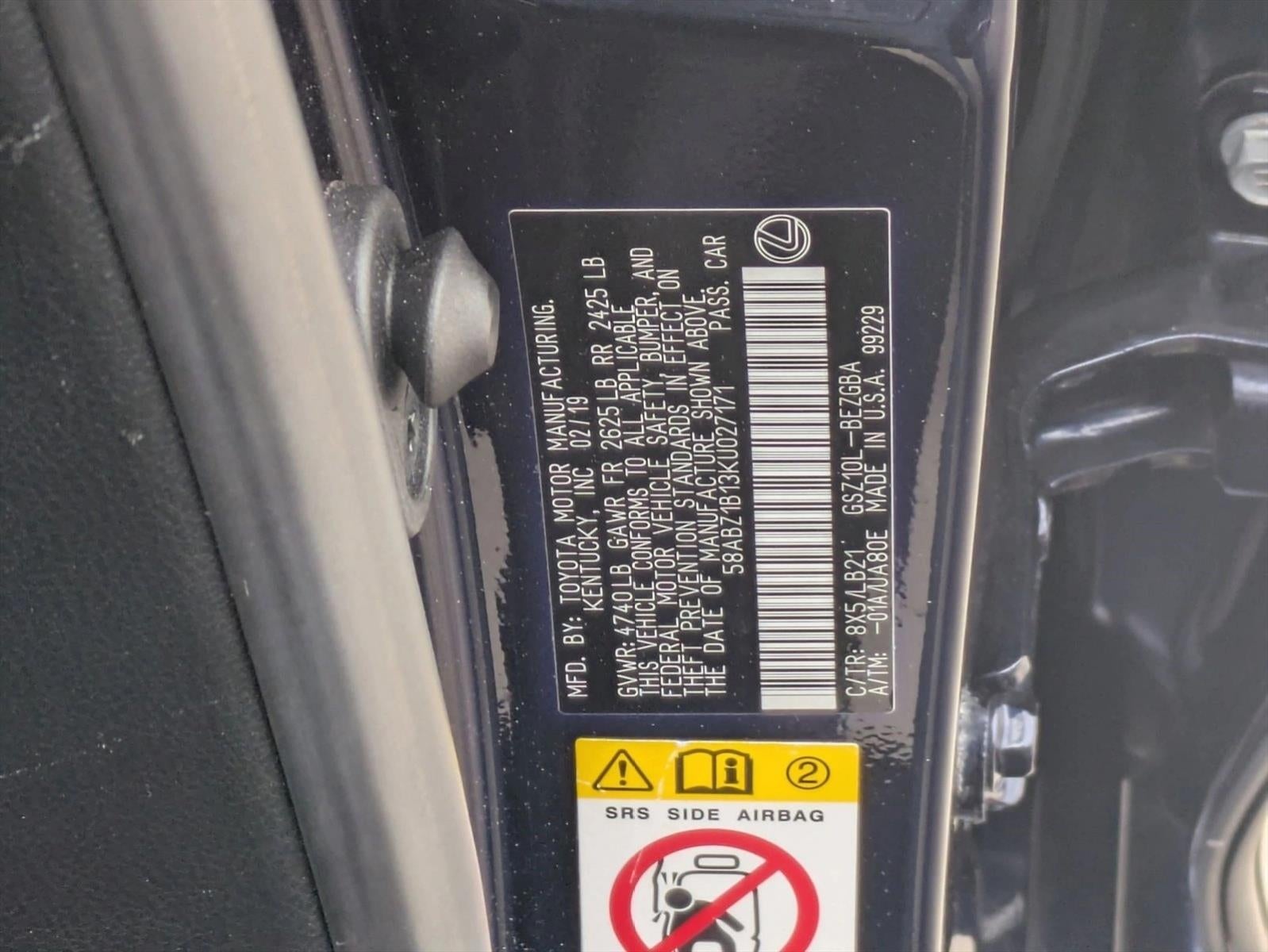 2019 Lexus ES 350 Luxury FWD