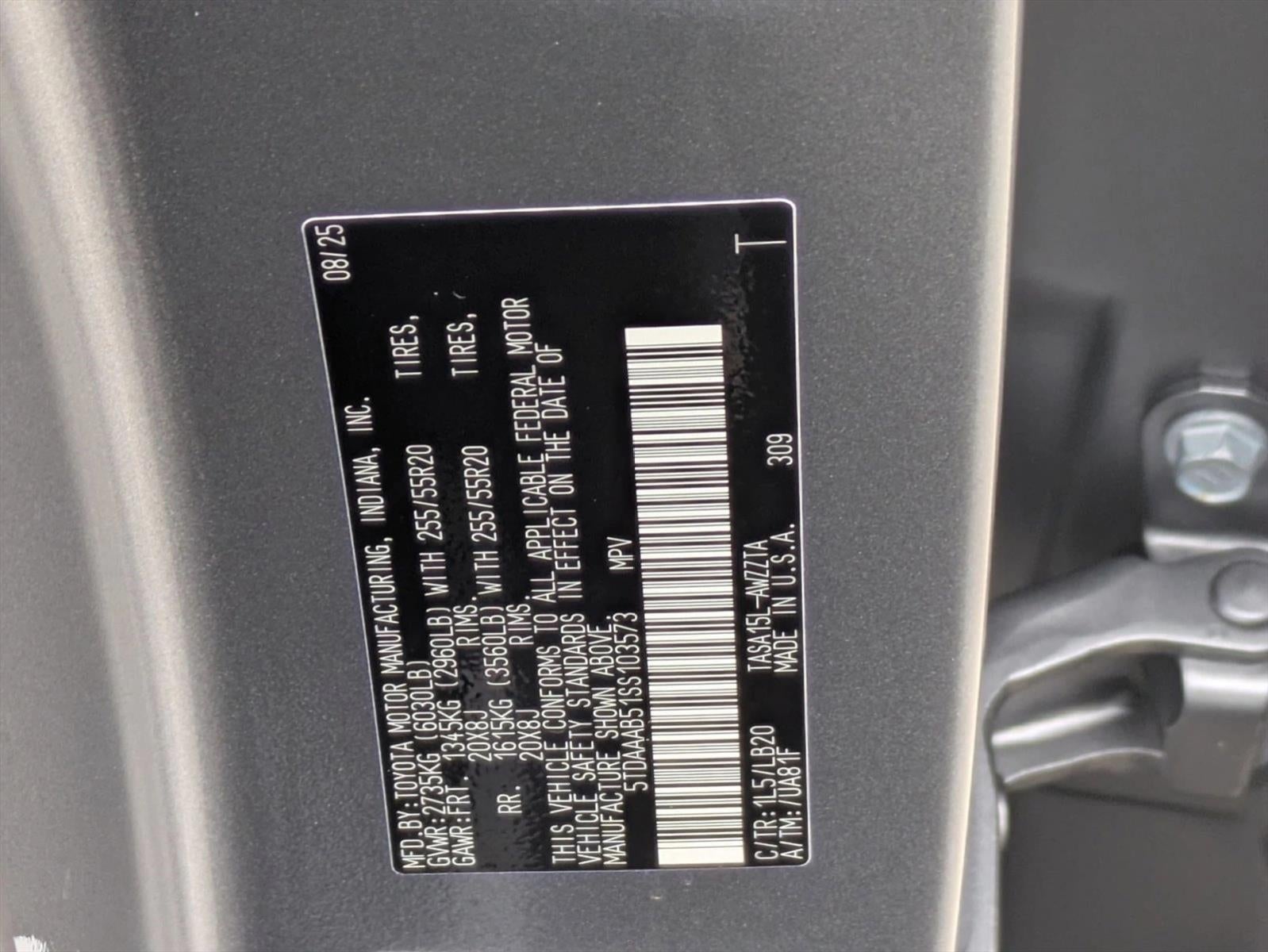 2025 Toyota Grand Highlander Platinum AWD (Natl)