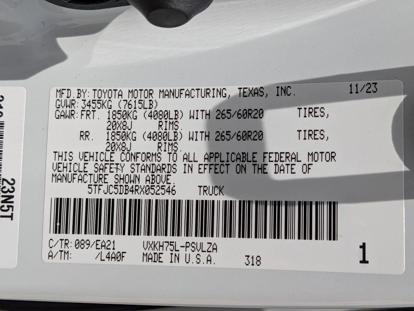 2024 Toyota Tundra 4WD 4WD Limited Hybrid CrewMax 5.5' Bed (Natl)