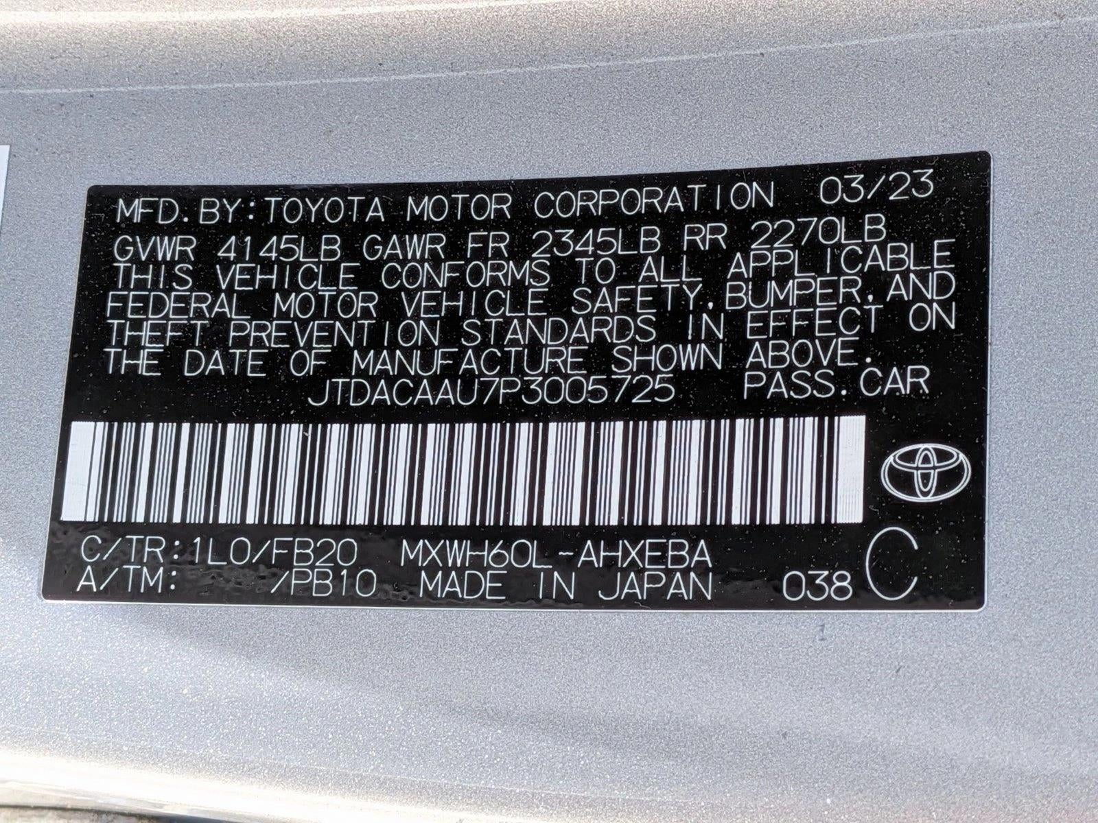 2023 Toyota Prius LE (Natl)