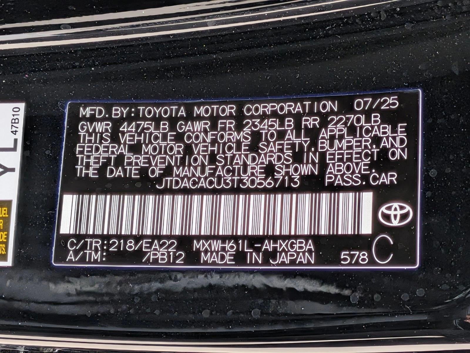2026 Toyota Prius Plug-In Hybrid XSE (Natl)