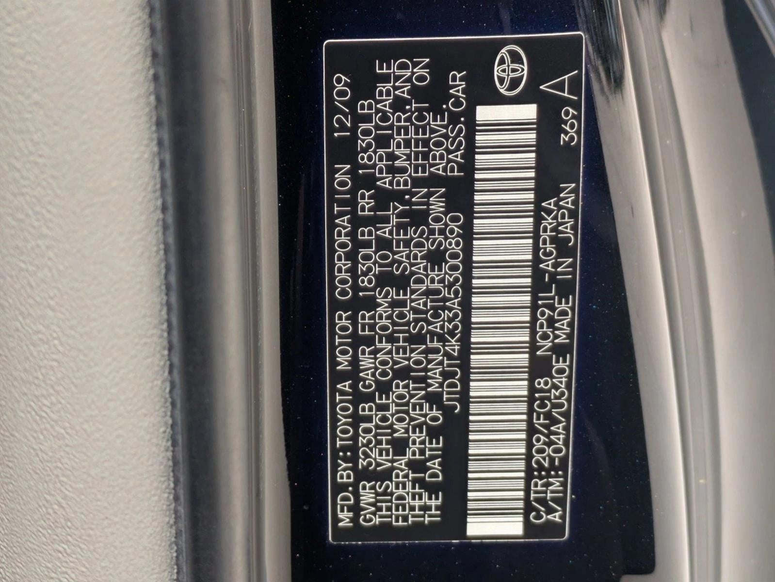 2010 Toyota Yaris 3dr LB Auto (Natl)