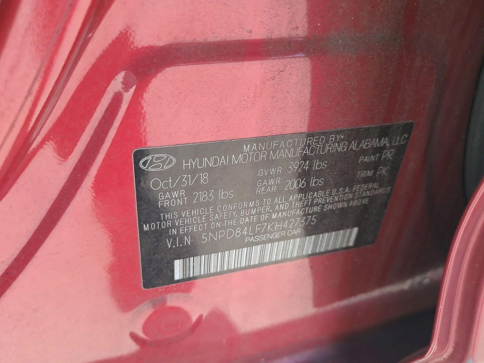 2019 Hyundai ELANTRA SEL Auto