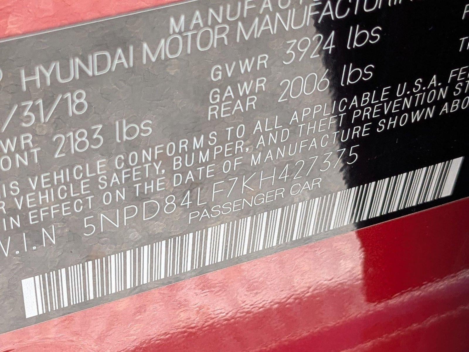 2019 Hyundai ELANTRA SEL Auto