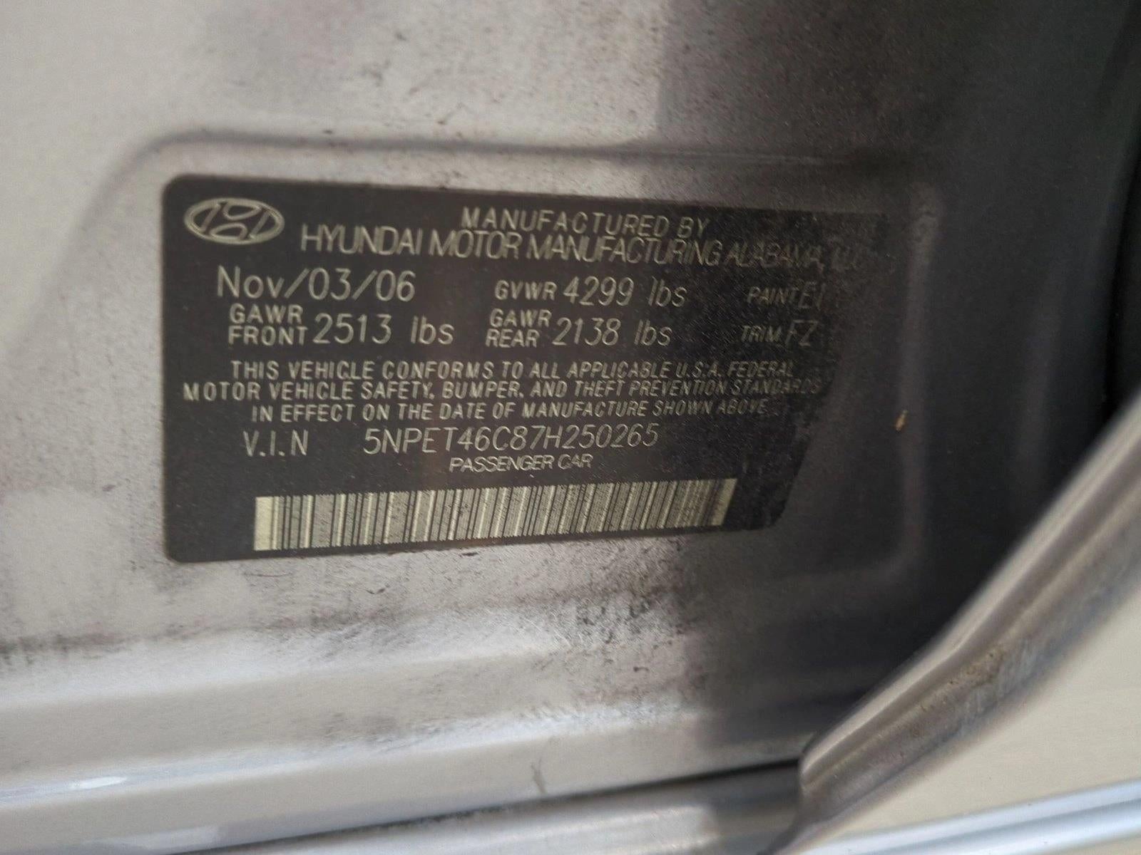 2007 Hyundai SONATA 4dr Sdn Auto GLS *Ltd Avail*