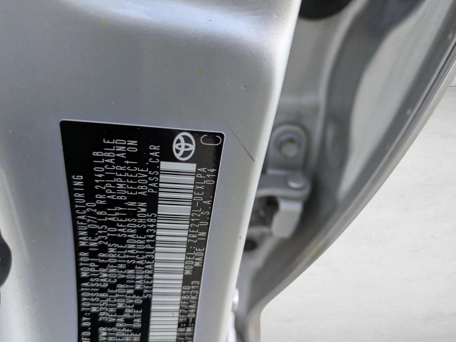 2020 Toyota Corolla LE CVT (Natl)