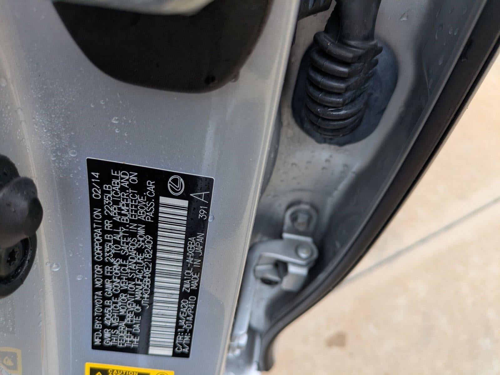 2014 Lexus CT 200h 5dr Sdn Hybrid