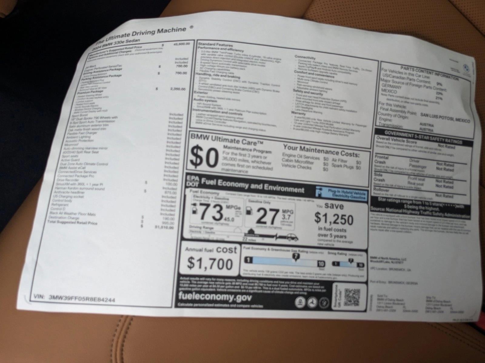 2024 BMW 330e Plug-In Hybrid