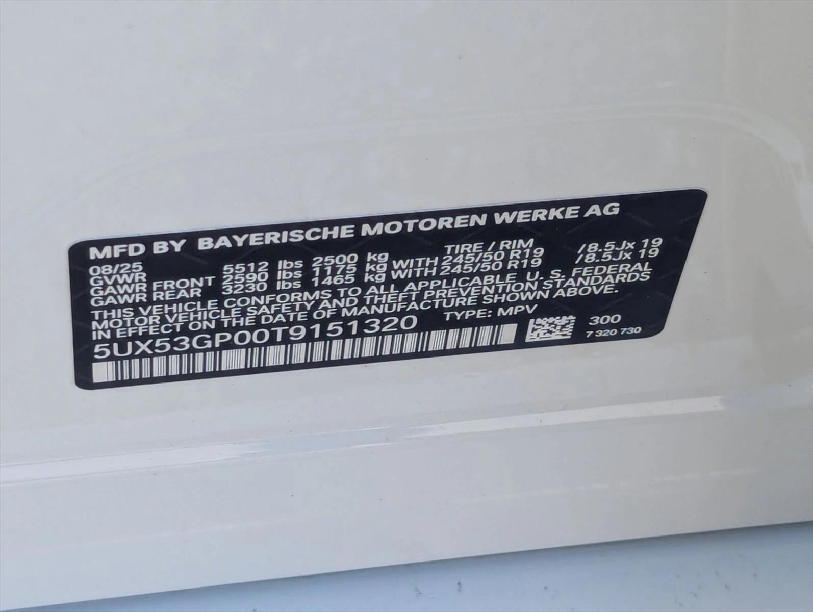 2026 BMW X3 30 xDrive Sports Activity Vehicle