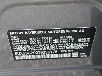2026 BMW X3 30 xDrive Sports Activity Vehicle