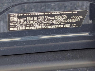 2025 BMW X3 30 xDrive Sports Activity Vehicle