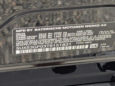2026 BMW X3 30 xDrive Sports Activity Vehicle