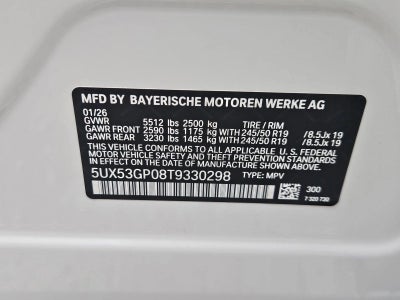 2026 BMW X3 30 xDrive Sports Activity Vehicle