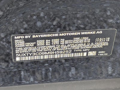 2021 BMW X3 sDrive30i Sports Activity Vehicle