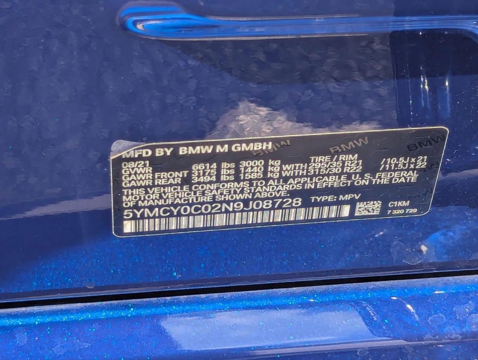 2022 BMW X6 M X6 M Sports Activity Coupe