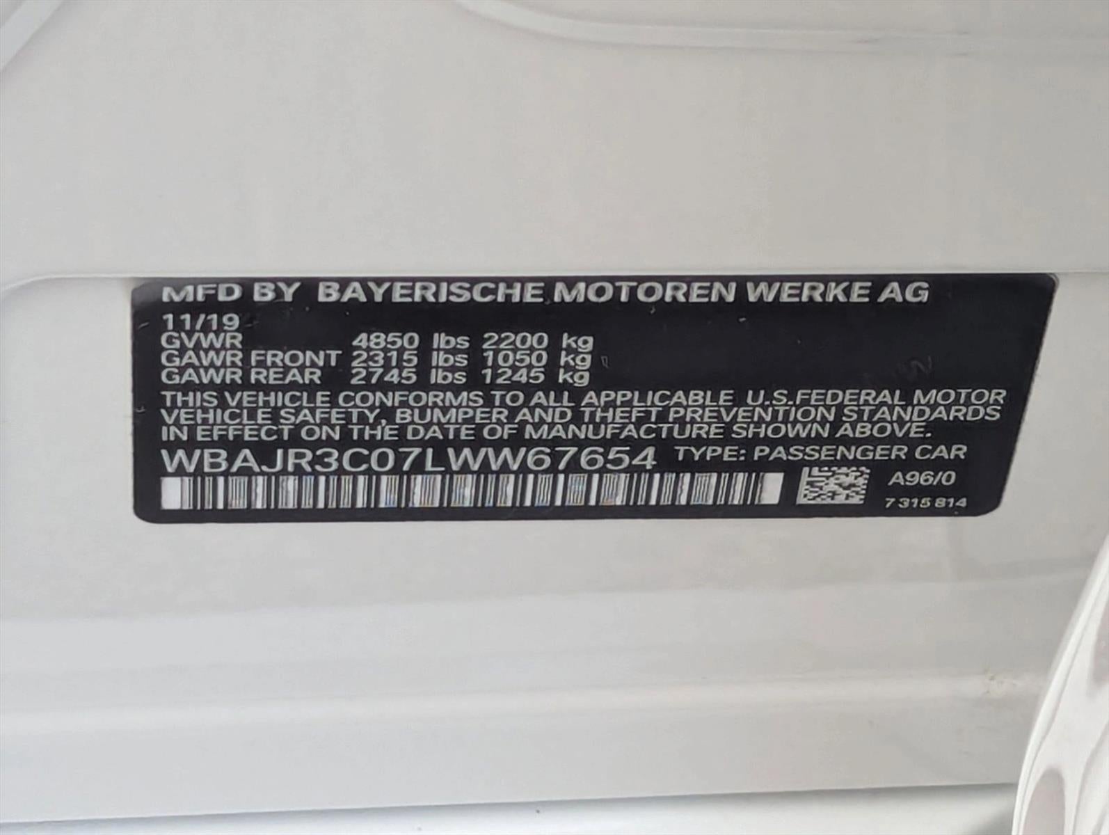 2020 BMW 530i Sedan