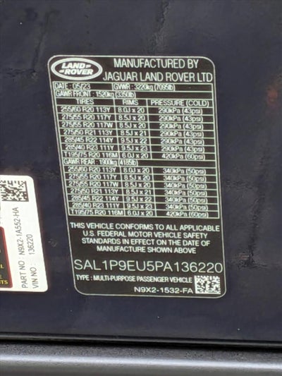2023 Land Rover Range Rover Sport P360 SE
