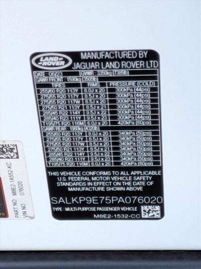 2023 Land Rover Range Rover P530 SE SWB