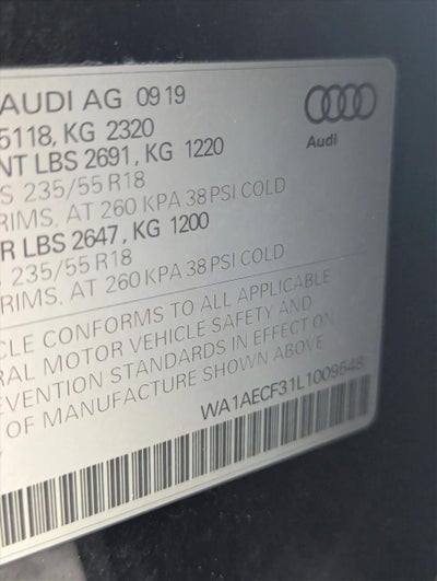2020 Audi Q3 Premium 45 TFSI quattro