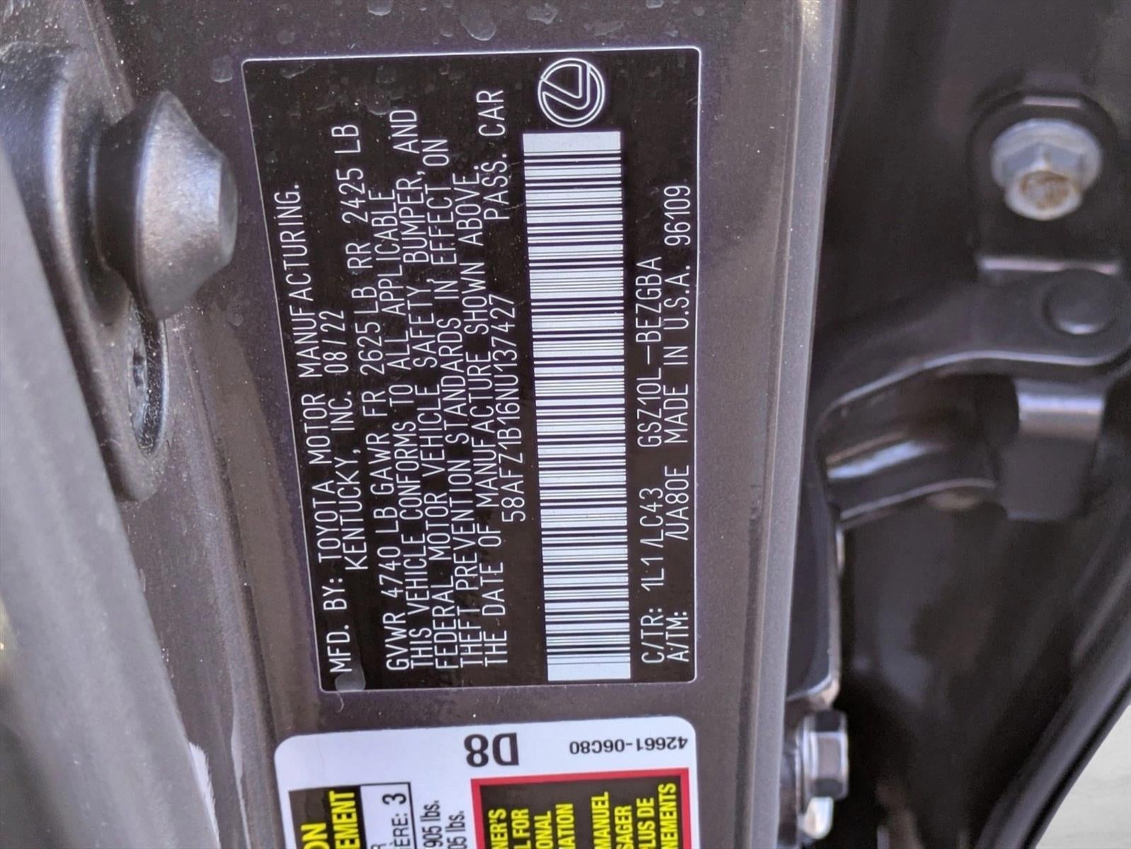 2022 Lexus ES 350 Ultra Luxury FWD