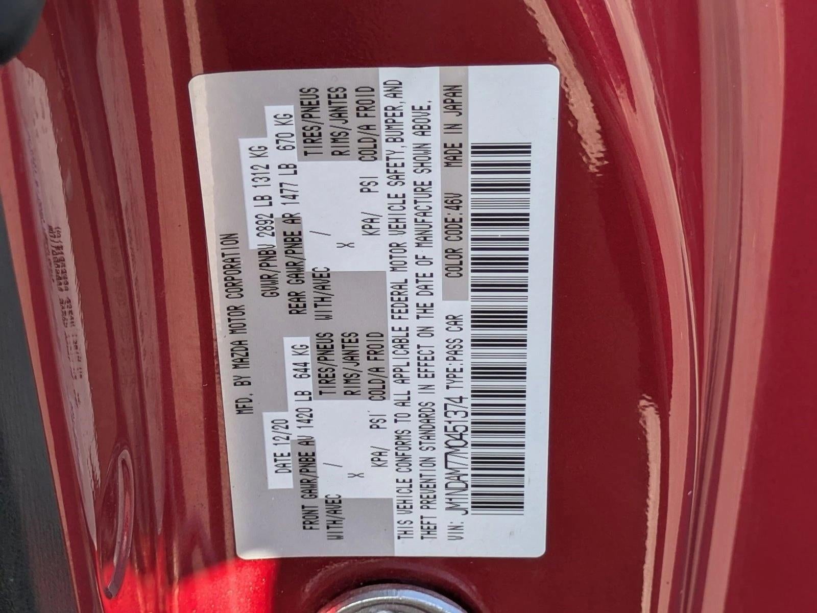 2021 Mazda Mazda MX-5 Miata RF Grand Touring Auto