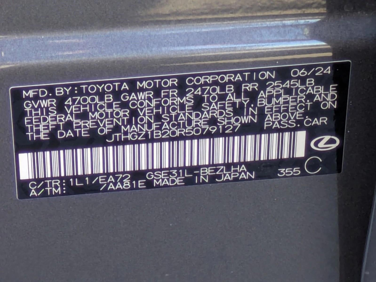 2024 Lexus IS 350 F SPORT RWD