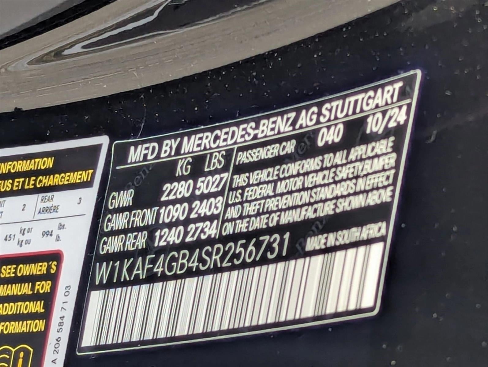 2025 Mercedes-Benz C-Class C 300 Sedan