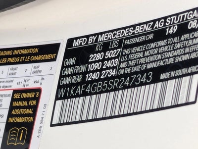 2025 Mercedes-Benz C-Class C 300 Sedan