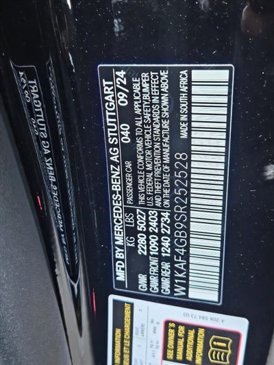 2025 Mercedes-Benz C-Class C 300 Sedan