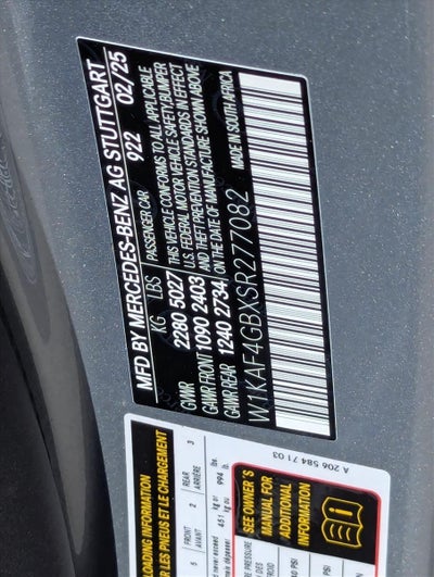 2025 Mercedes-Benz C-Class C 300 Sedan