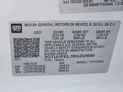 2024 GMC Sierra 1500 Crew Cab Short Box 4-Wheel Drive AT4X