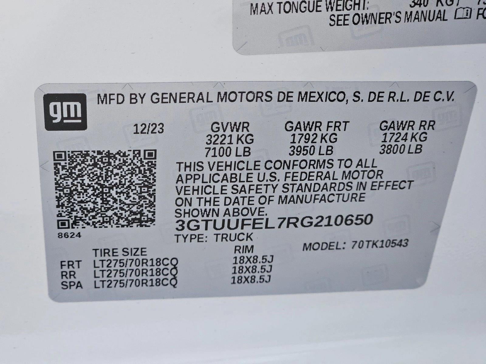 2024 GMC Sierra 1500 Crew Cab Short Box 4-Wheel Drive AT4X