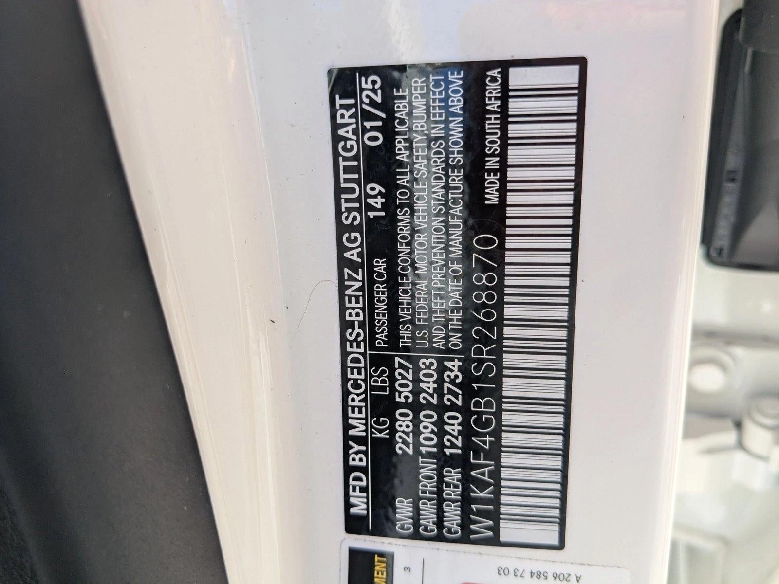 2025 Mercedes-Benz C-Class C 300 Sedan