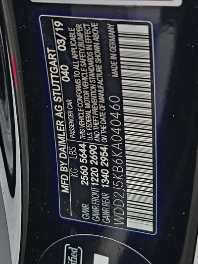 2019 Mercedes-Benz CLS CLS 450 4MATIC® Coupe