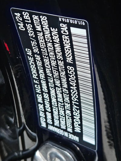 2025 Porsche Taycan 4S AWD