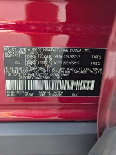 2022 Toyota RAV4 XLE FWD (GS)