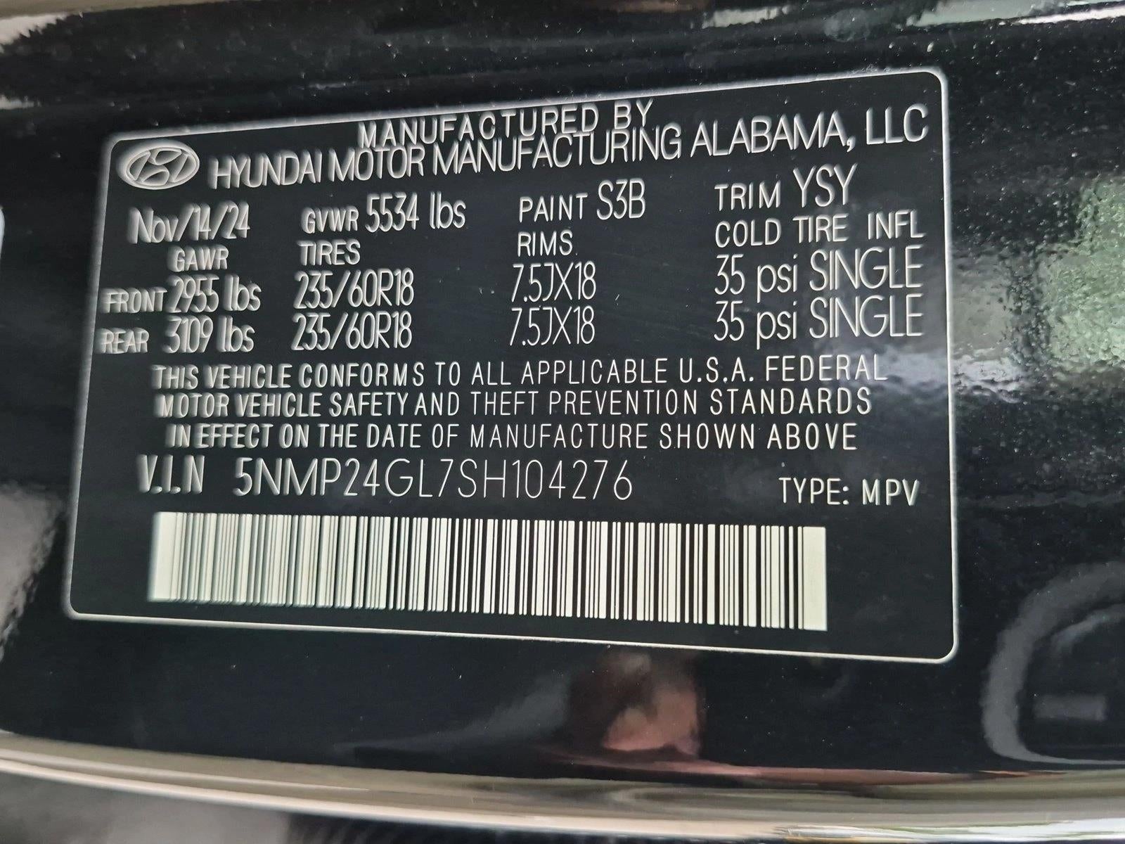 2025 Hyundai SANTA FE SEL FWD