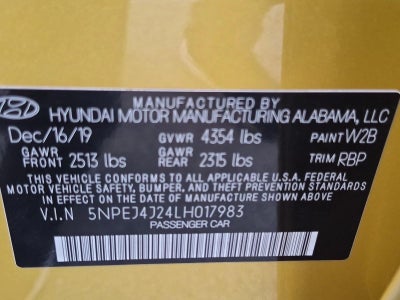 2020 Hyundai SONATA SEL Plus 1.6T