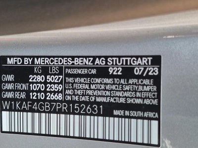 2023 Mercedes-Benz C-Class C 300 Sedan