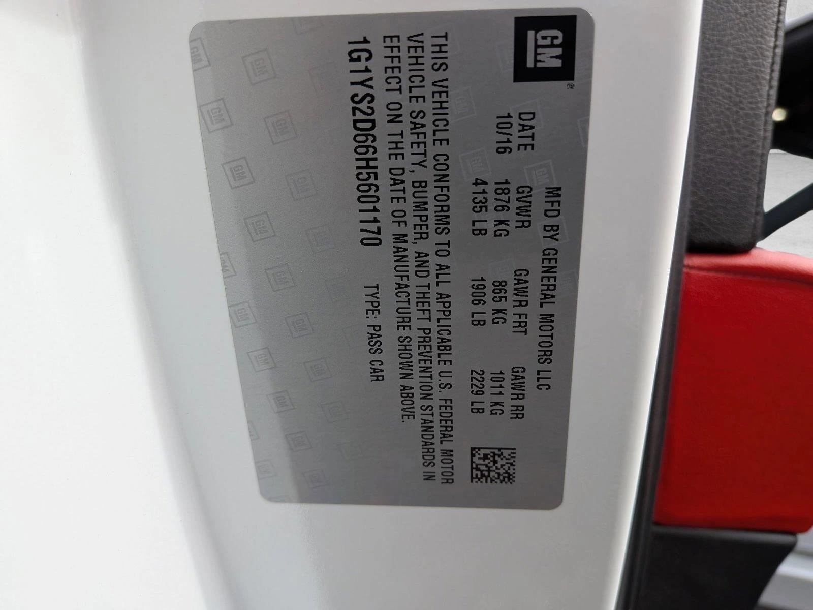 2017 Chevrolet Corvette Coupe Z06 2LZ