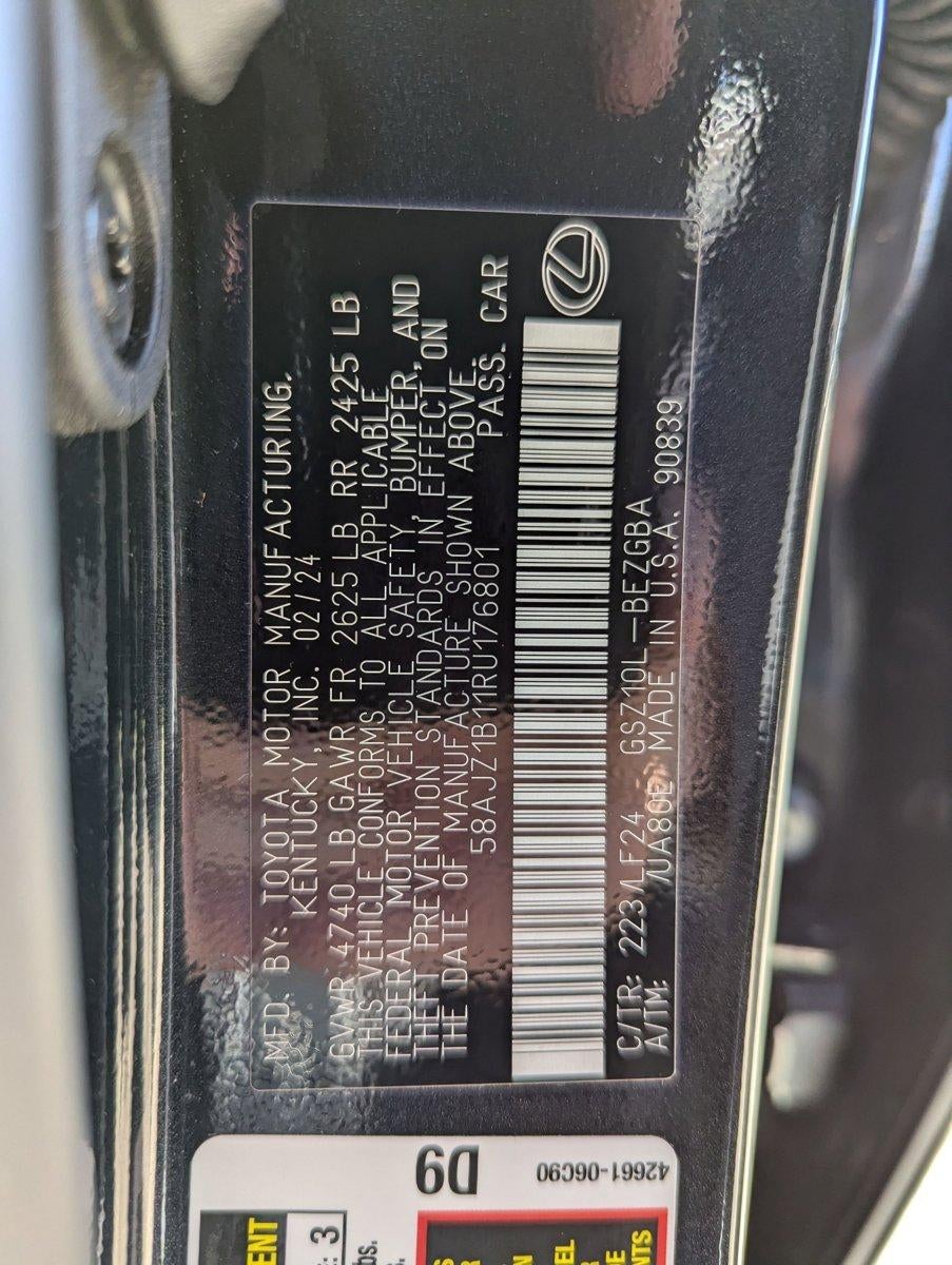 2024 Lexus ES 350 F SPORT Handling FWD