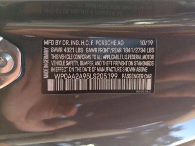 2020 Porsche 911 Carrera Coupe