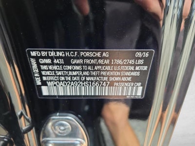 2017 Porsche 911 Turbo Coupe