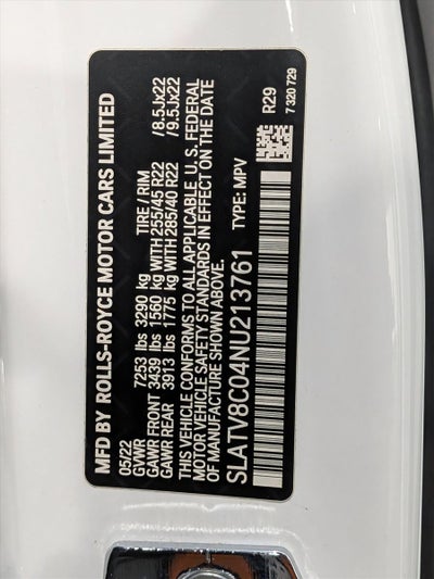 2022 Rolls-Royce Cullinan Black Badge Sport Utility