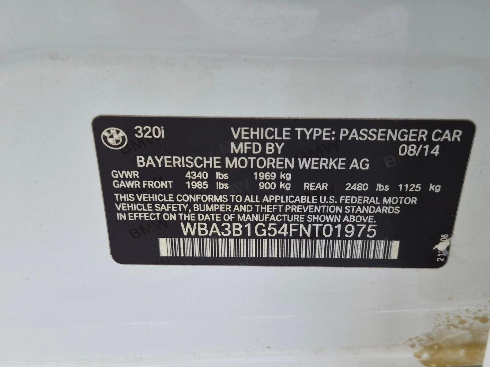2015 BMW 320i Sedan