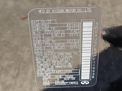 2023 INFINITI QX50 SPORT FWD