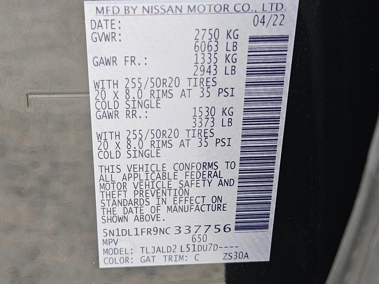 2022 INFINITI QX60 LUXE FWD